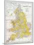 Map: England & Wales-null-Mounted Giclee Print