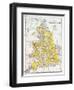 Map: England & Wales-null-Framed Giclee Print