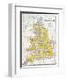 Map: England & Wales-null-Framed Giclee Print