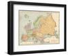 Map, Europe C1840-J Brown-Framed Photographic Print