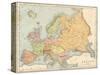 Map, Europe C1840-J Brown-Stretched Canvas