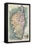 Map, Europe, Corsica C20-null-Framed Stretched Canvas