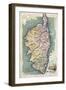 Map, Europe, Corsica C20-null-Framed Art Print