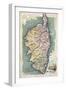 Map, Europe, Corsica C20-null-Framed Art Print