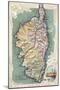 Map, Europe, Corsica C20-null-Mounted Art Print