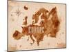 Map Europe Retro-anna42f-Mounted Art Print