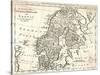 Map, Europe, Scandinavia-Thomas Bowen-Stretched Canvas