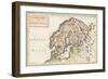 Map, Europe, Scandinavia-null-Framed Art Print