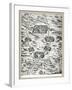 Map Featuring Mesopotamia and Tower of Babel-null-Framed Giclee Print
