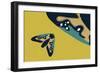 Map Flutters-Belen Mena-Framed Giclee Print