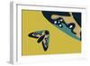 Map Flutters-Belen Mena-Framed Giclee Print