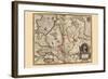 Map - Geldria et Transysulana-Pieter Van der Keere-Framed Art Print