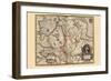 Map - Geldria et Transysulana-Pieter Van der Keere-Framed Art Print