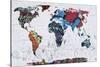 Map Graffiti-Mark Ashkenazi-Stretched Canvas