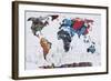 Map Graffiti-Mark Ashkenazi-Framed Giclee Print