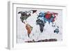 Map Graffiti-Mark Ashkenazi-Framed Premium Giclee Print