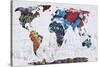 Map Graffiti-Mark Ashkenazi-Stretched Canvas