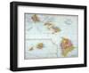 Map: Hawaii, 1905-null-Framed Premium Giclee Print
