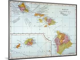 Map: Hawaii, 1905-null-Mounted Giclee Print