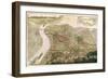 Map Illustrating the Capture of Buda, 1686-null-Framed Giclee Print