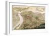 Map Illustrating the Capture of Buda, 1686-null-Framed Giclee Print