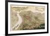 Map Illustrating the Capture of Buda, 1686-null-Framed Giclee Print