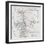 Map Illustrating the Journeys of the Western Geological Parties-null-Framed Giclee Print