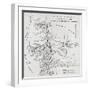 Map Illustrating the Journeys of the Western Geological Parties-null-Framed Giclee Print