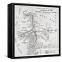 Map Illustrating the Journeys of the Western Geological Parties-null-Framed Stretched Canvas