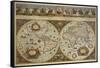 Map in Two Hemispheres with Portrait of Pope Innocent XI, 1676-Erdkarte-Framed Stretched Canvas
