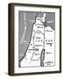 Map Indicating Israeli Attacks on Syria-null-Framed Giclee Print