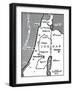 Map Indicating Israeli Attacks on Syria-null-Framed Giclee Print