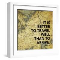 Map Inspirational Mate-Jace Grey-Framed Art Print