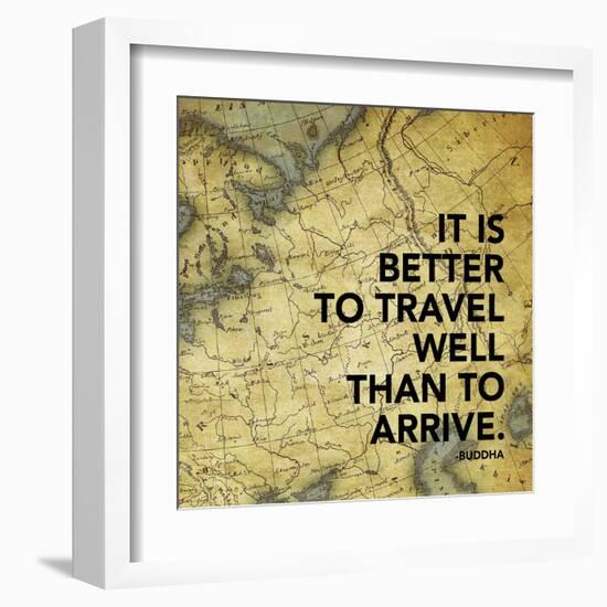 Map Inspirational Mate-Jace Grey-Framed Art Print