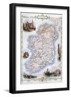 Map: Ireland, 1851-null-Framed Giclee Print