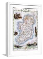 Map: Ireland, 1851-null-Framed Giclee Print