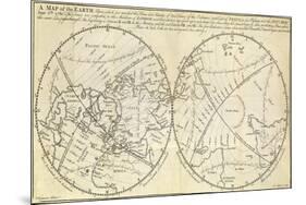 Map Marking Transit of Venus, 1770-Science Source-Mounted Giclee Print