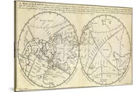 Map Marking Transit of Venus, 1770-Science Source-Stretched Canvas
