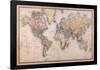 Map - Mercators Projection-null-Framed Poster