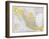 Map: Mexico-null-Framed Giclee Print