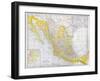 Map: Mexico-null-Framed Giclee Print