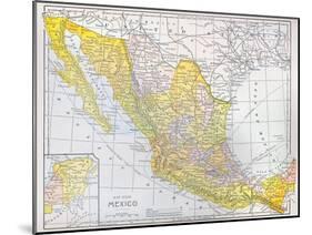 Map: Mexico-null-Mounted Giclee Print