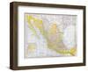 Map: Mexico-null-Framed Giclee Print