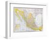 Map: Mexico-null-Framed Giclee Print