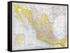 Map: Mexico-null-Framed Stretched Canvas