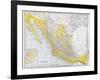Map: Mexico-null-Framed Giclee Print