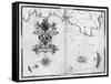 Map No.4 Showing the route of the Armada fleet, engraved by Augustine Ryther; 1588-Robert Adams-Framed Stretched Canvas