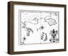 Map No.6 showing the route of the Armada fleet, engraved by Augustine Ryther, 1588-Robert Adams-Framed Giclee Print