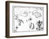 Map No.6 showing the route of the Armada fleet, engraved by Augustine Ryther, 1588-Robert Adams-Framed Giclee Print