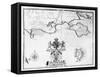 Map No.7 showing the route of the Armada fleet, engraved by Augustine Ryther, 1588-Robert Adams-Framed Stretched Canvas